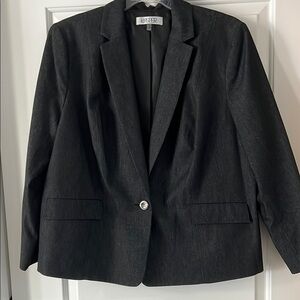 Kasper Black Blazer Structured Suit Jacket
